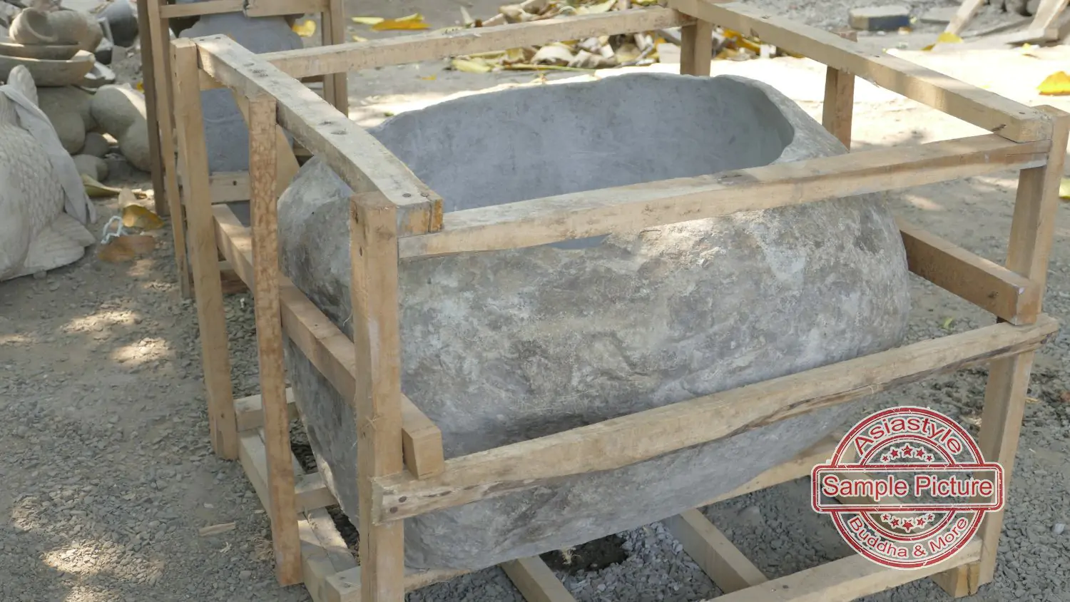  Product image 3 of the product “Basin from Riverstone, Natural surface, polished inside. Dia approx 76-80. Height 51-55 ”